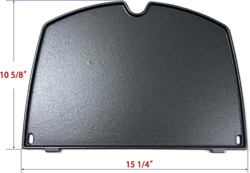 Direct Store DC137 6559 Cast Iron Cooking Griddle Replacement for Weber Q200 Q220 Q240 Q260 Q2000 Q2200 Q2400 Series, Gas Grills Griddle Fits 396001 396002 394001 566014 566001 - Image 2